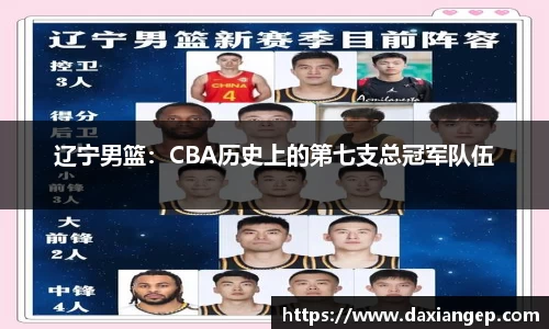 辽宁男篮：CBA历史上的第七支总冠军队伍